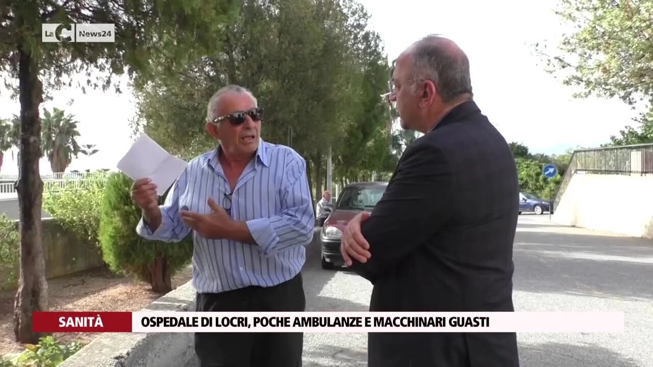 Ospedale di Locri, poche ambulanze e macchinari guasti