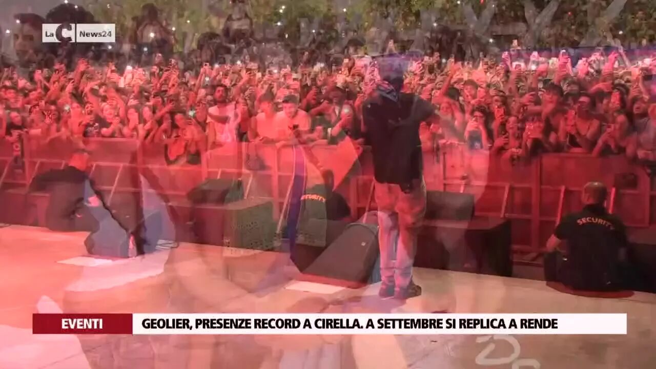 Geolier, presenze record a Cirella. A settembre si replica a Rende