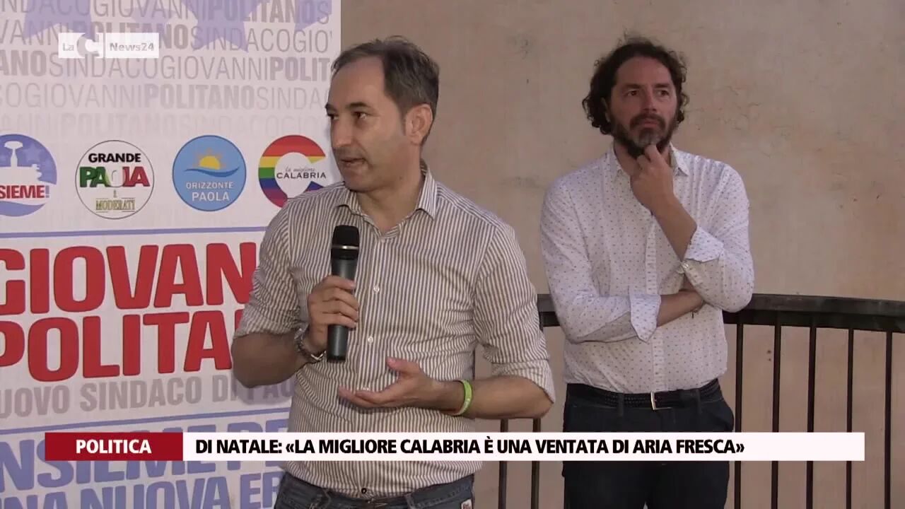 Di Natale: «La migliore Calabria è una ventata di aria fresca»