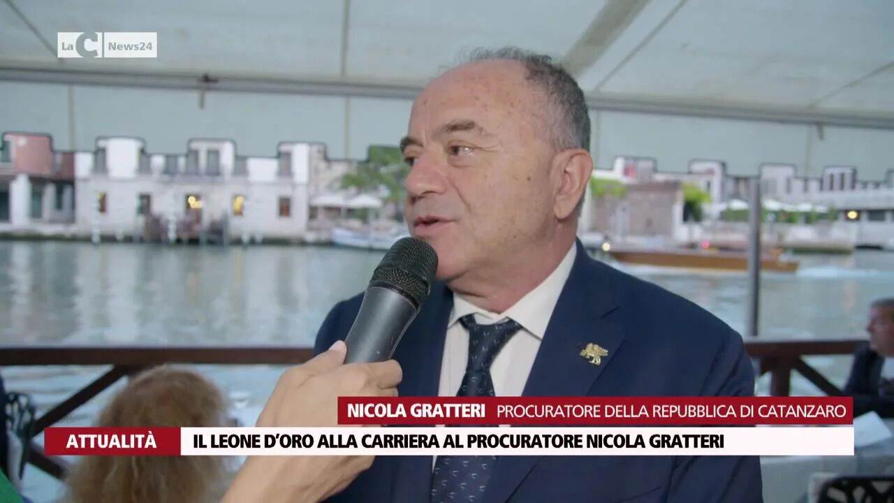 Il Leone d’oro alla carriera al procuratore Nicola Gratteri