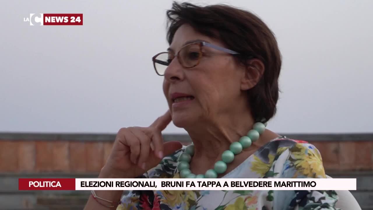 Elezioni regionali,  Bruni fa tappa a Belvedere Marittimo