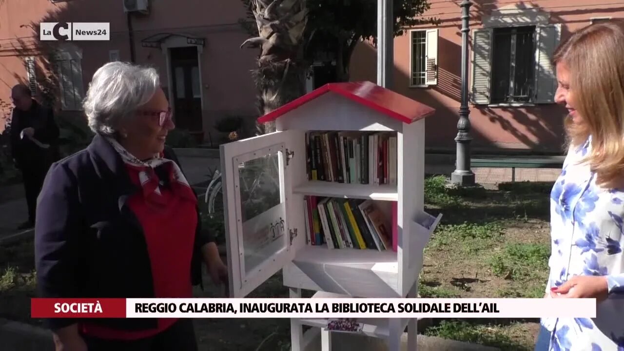 Reggio Calabria, inaugurata la biblioteca solidale dell’Ail