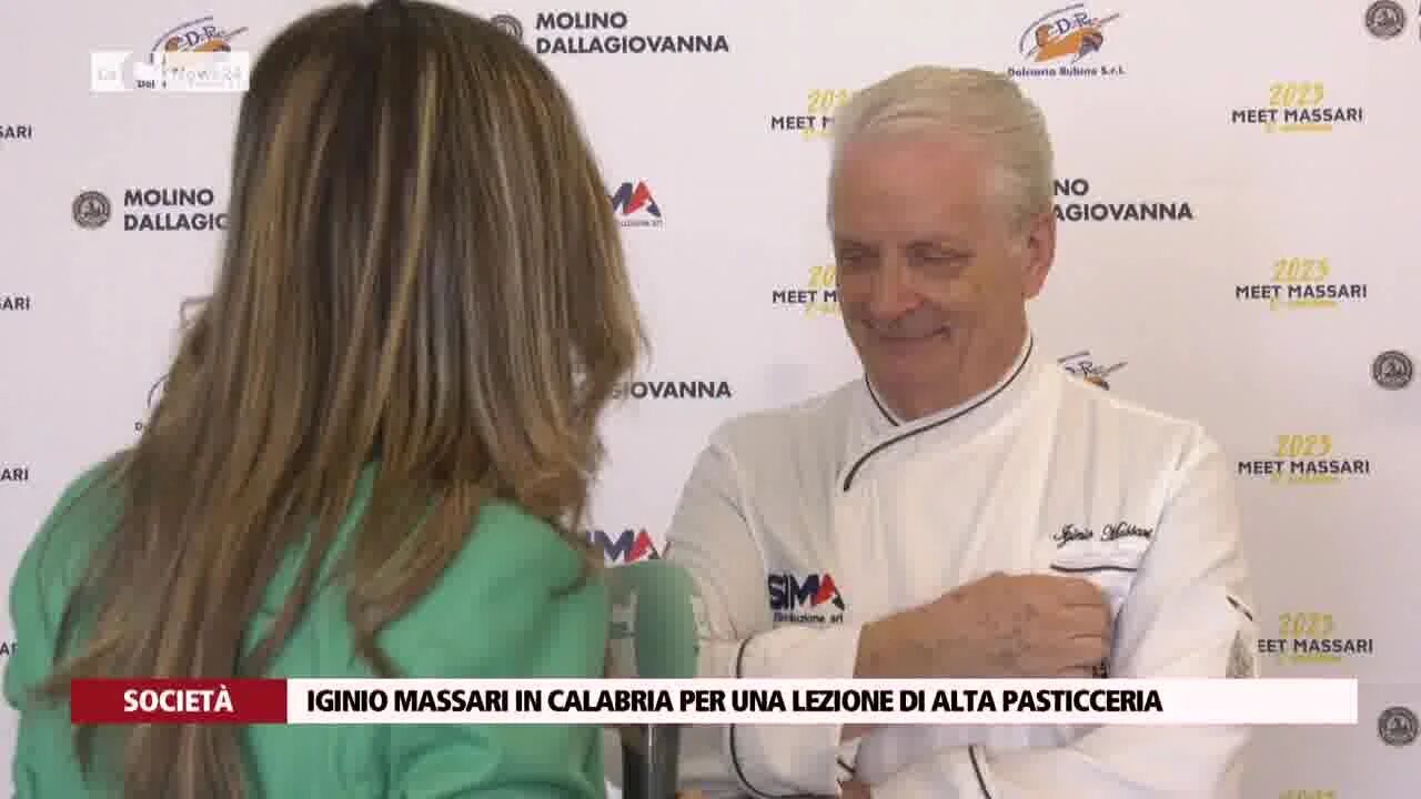 Iginio Massari in Calabria per una lezione di alta pasticceria