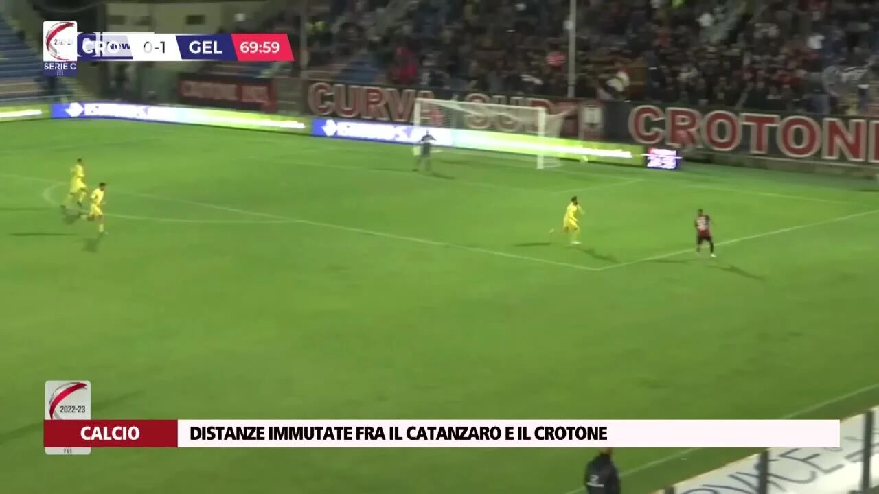 Distanze immutate fra il Catanzaro e il Crotone