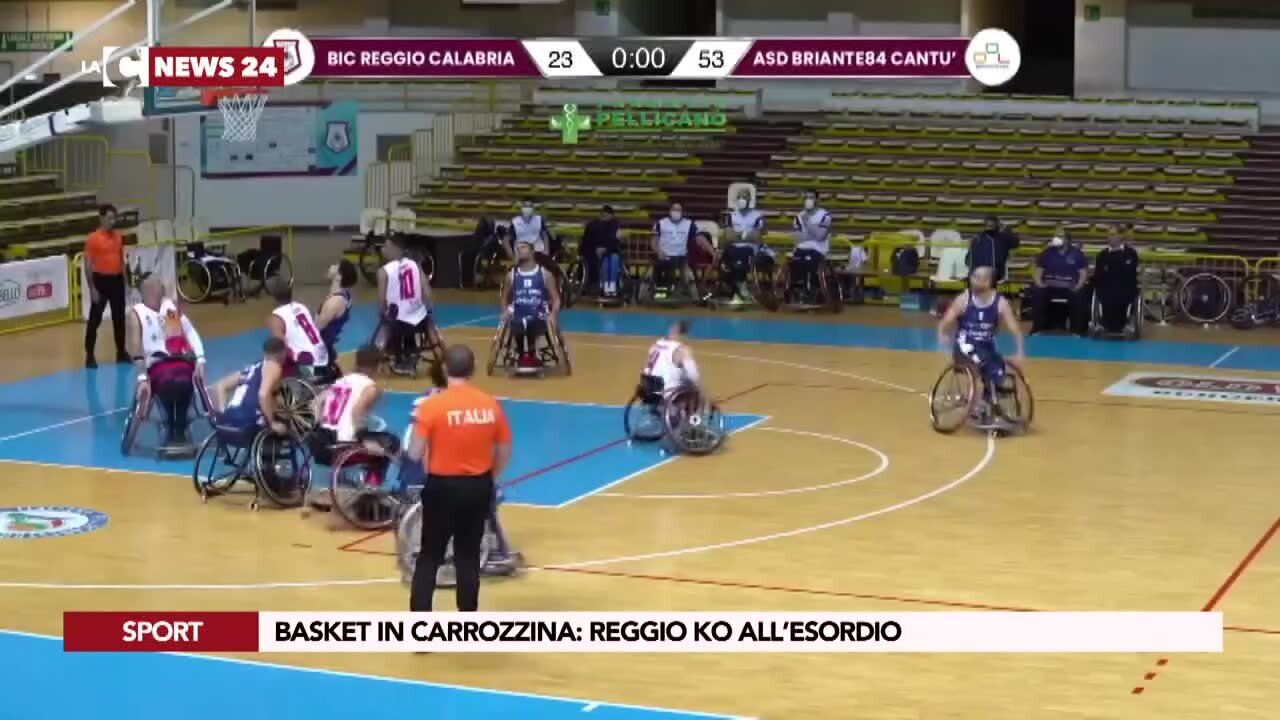 Basket in carrozzina Reggio ko all’esordio