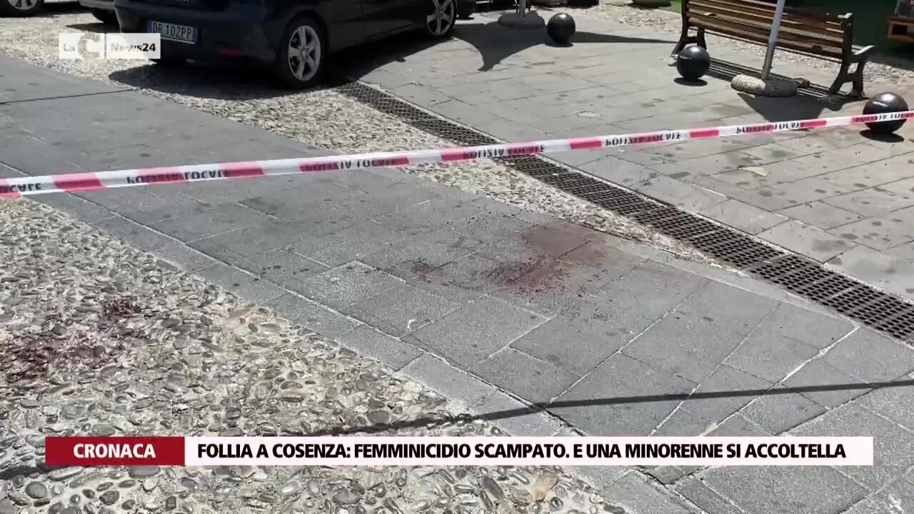 Follia a Cosenza: femminicidio scampato. E una minorenne si accoltella