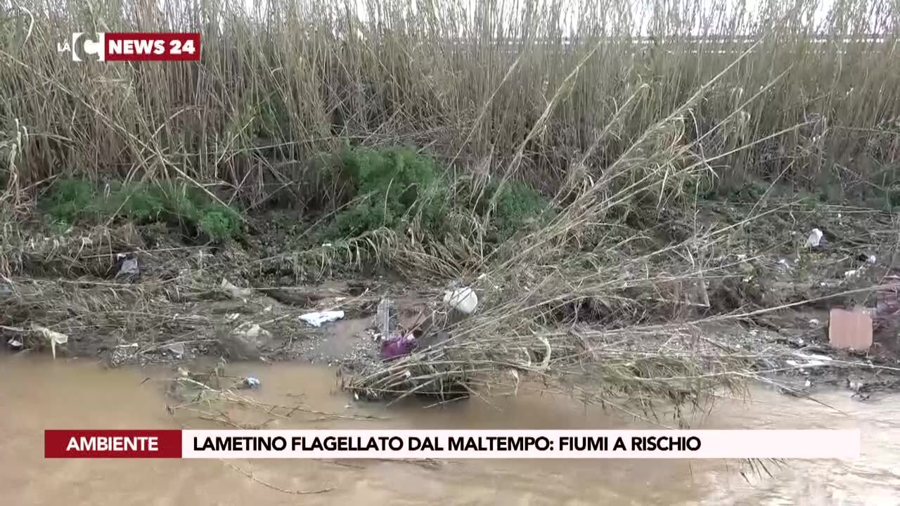 Lametino flagellato dal maltempo: fiumi a rischio