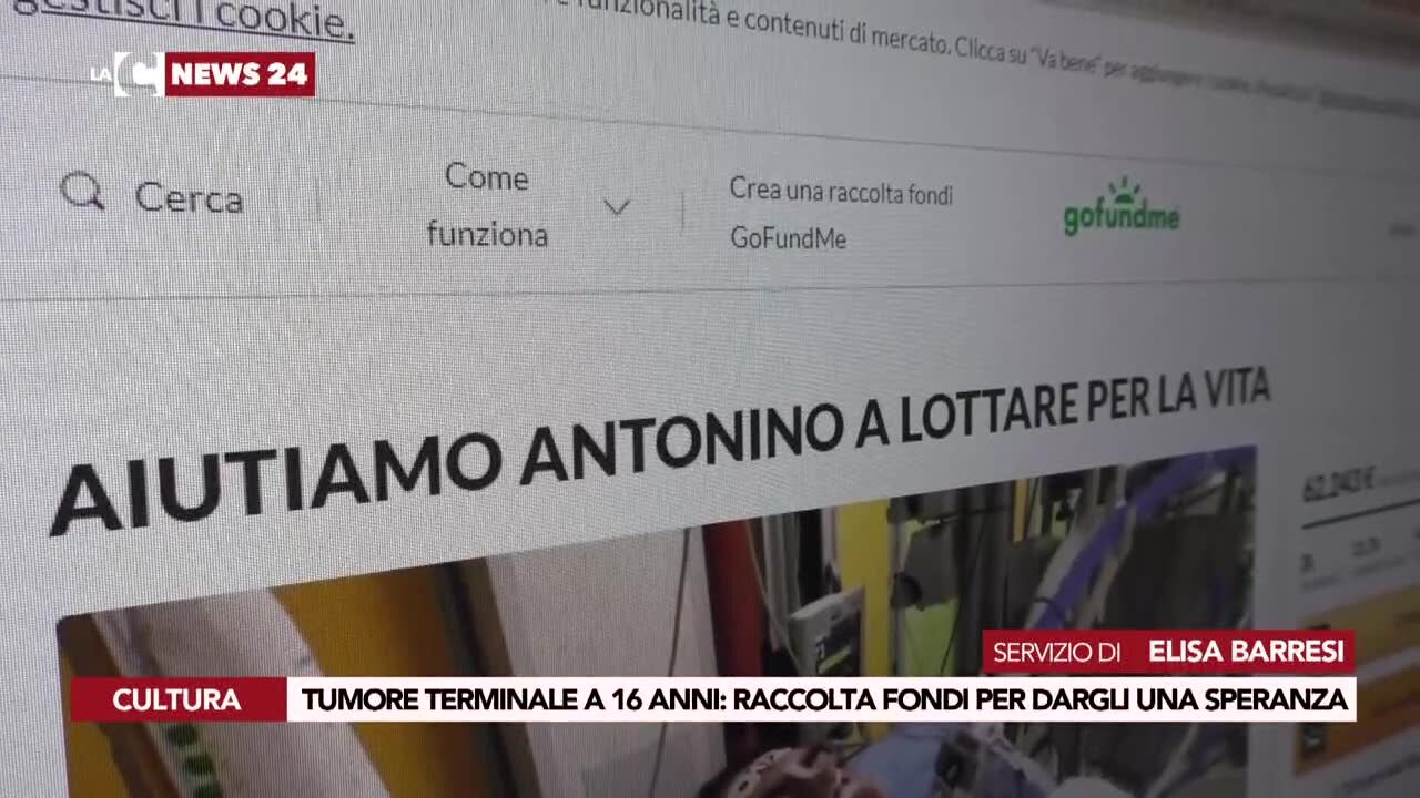 Tumore terminale a 16 anni, raccolta fondi per dargli una speranza