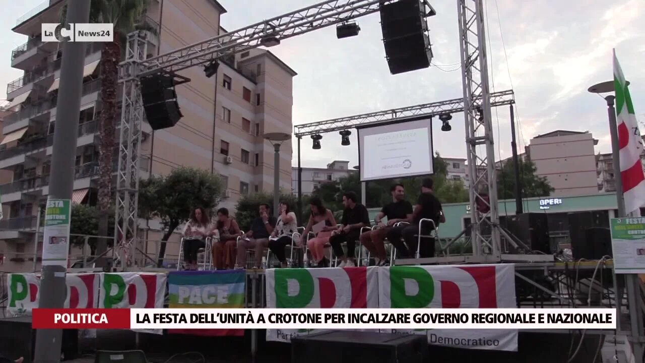 La festa dell’unità a Crotone per incalzare governo regionale e nazionale