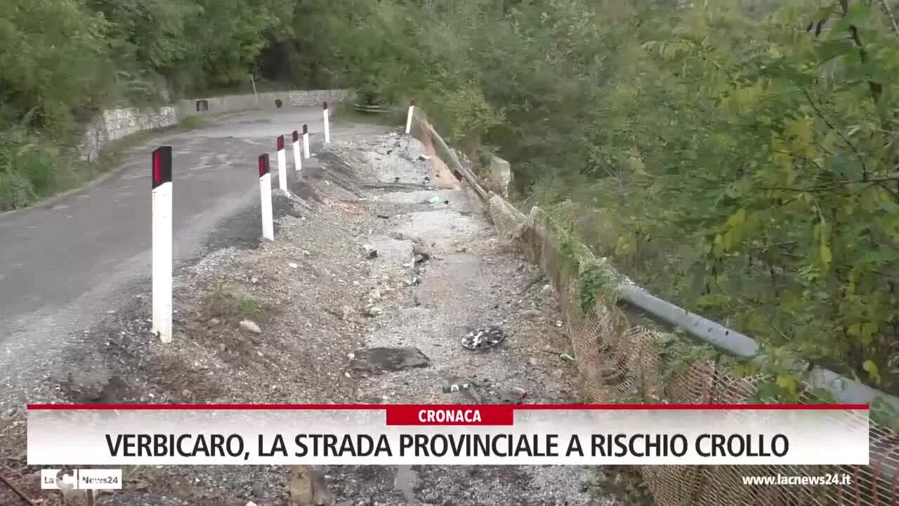 Verbicaro, la strada provinciale a rischio crollo