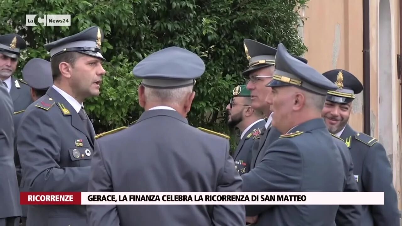 Gerace, la Finanza celebra la ricorrenza di San Matteo
