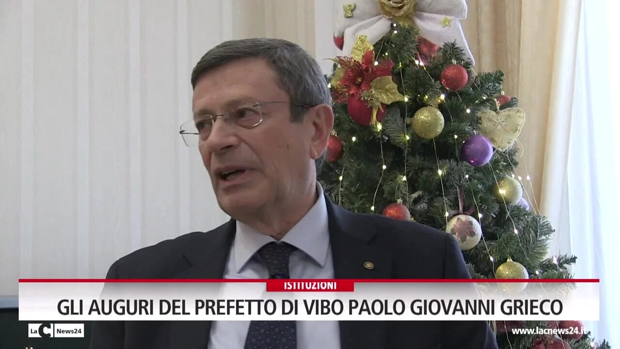 Gli auguri del prefetto di Vibo Paolo Giovanni Grieco