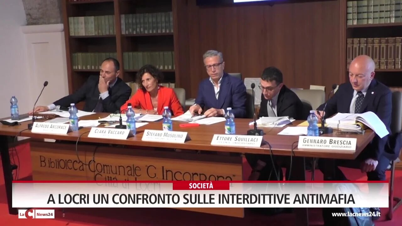 A Locri un confronto sulle interdittive antimafia