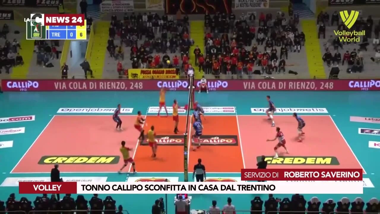 Tonno Callipo sconfitta in casa dal Trentino