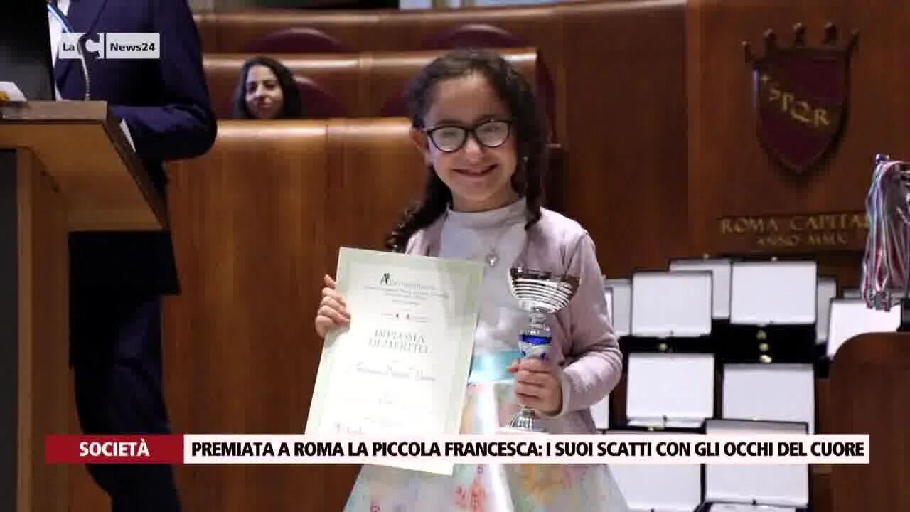 Premiata a Roma la piccola Francesca: i suoi scatti con gli occhi del cuore