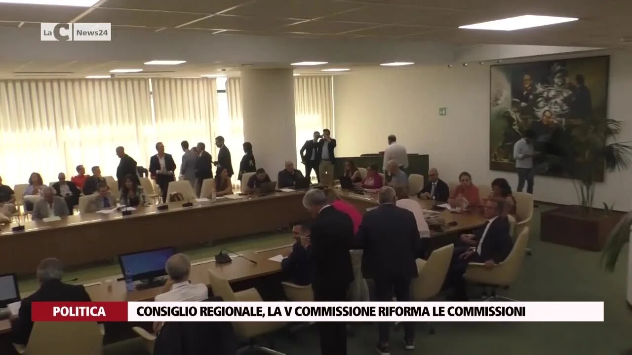 Consiglio Regionale, la V Commissione riforma le Commissioni