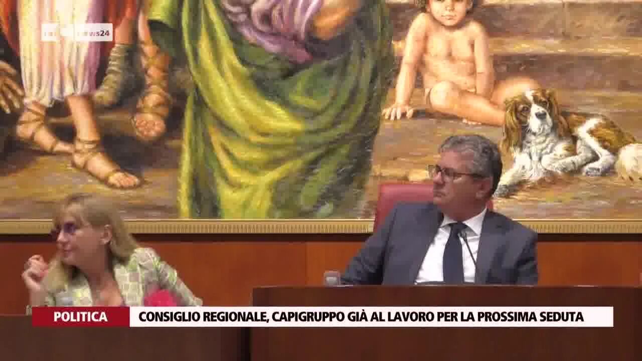 Consiglio regionale, capigruppo già al lavoro per la prossima seduta