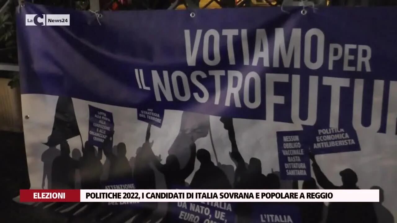 Politiche 2022, i candidati di Italia Sovrana e Popolare a Reggio