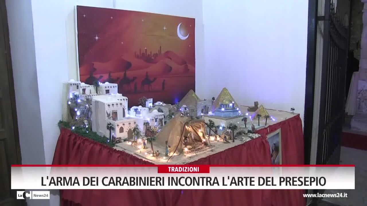 L'arma dei carabinieri incontra l'arte del presepio