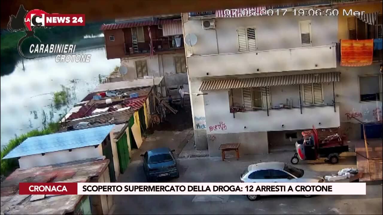 Scoperto supermercato della droga: 12 arresti a Crotone