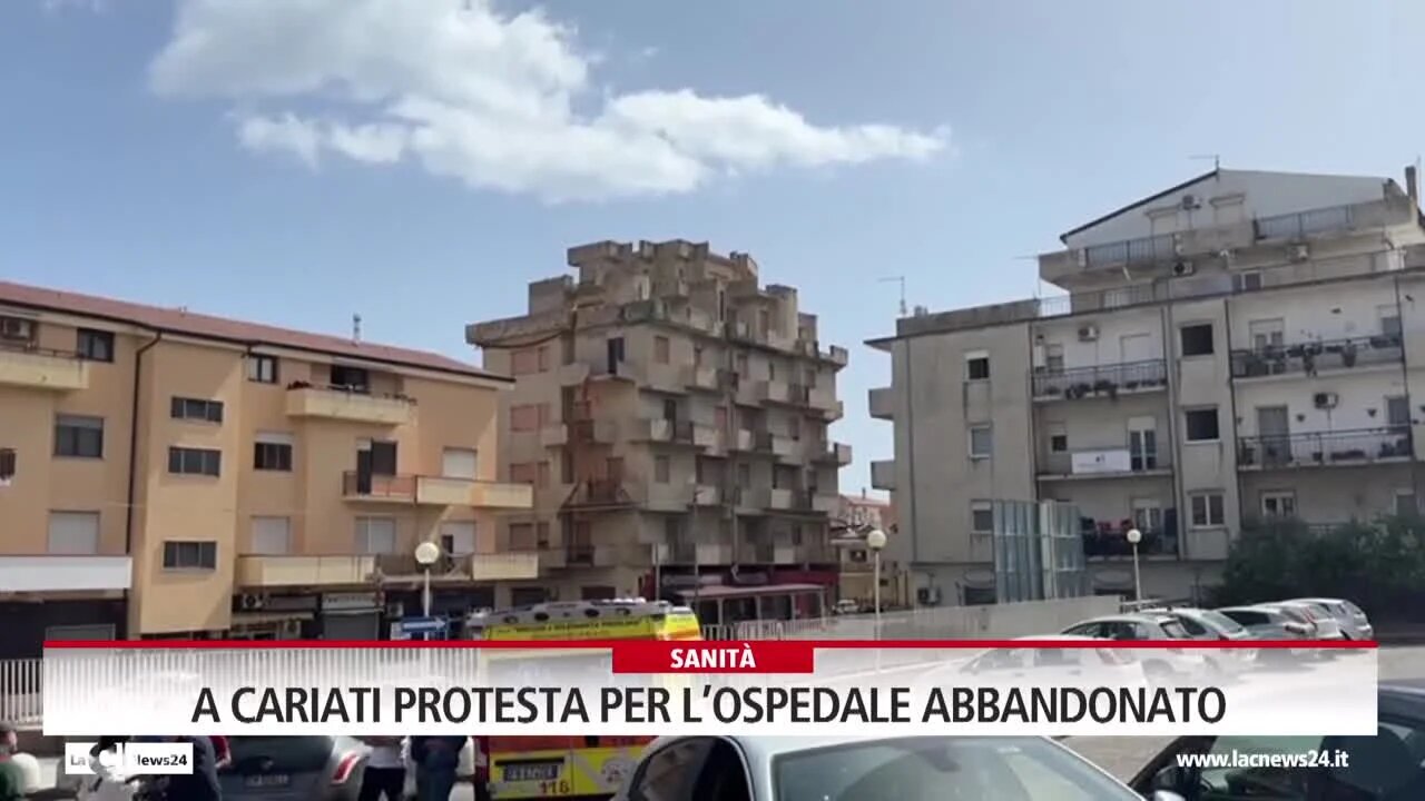 A Cariati protesta per l’ospedale abbandonato