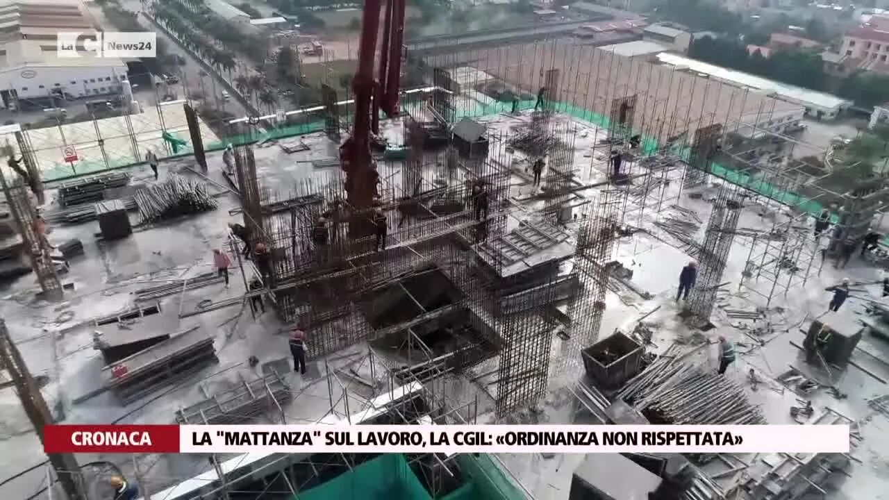 La "mattanza" sul lavoro, la Cgil: «Ordinanza non rispettata»