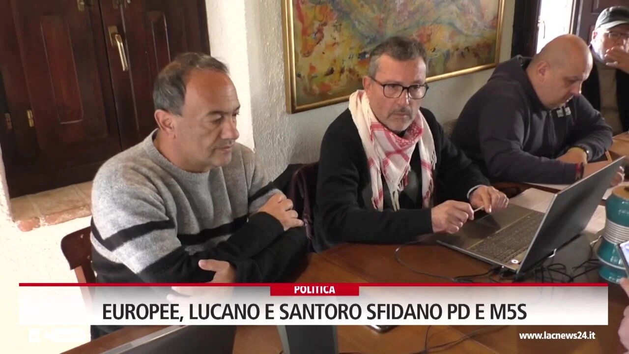 Europee, Lucano e Santoro sfidano Pd e M5s