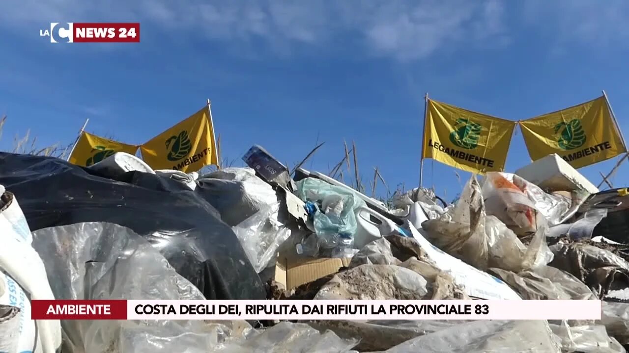 Costa degli Dei, ripulita dai rifiuti la provinciale 83