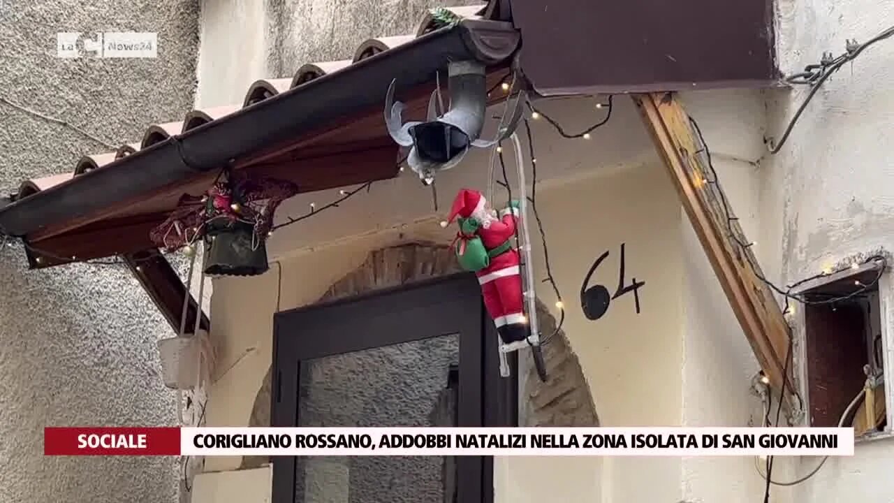 Corigliano Rossano, addobbi natalizi nella zona isolata di San Giovanni