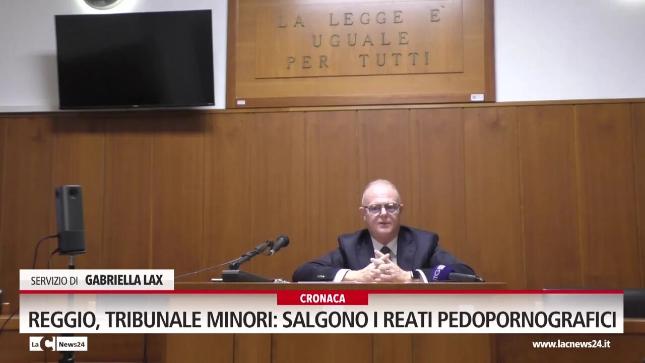 Reggio, tribunale minori: salgono i reati pedopornografici