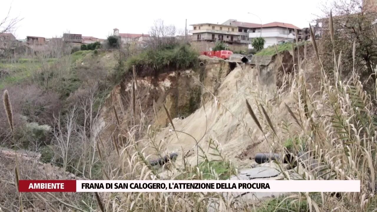 Frana di San Calogero, l'attenzione della Procura