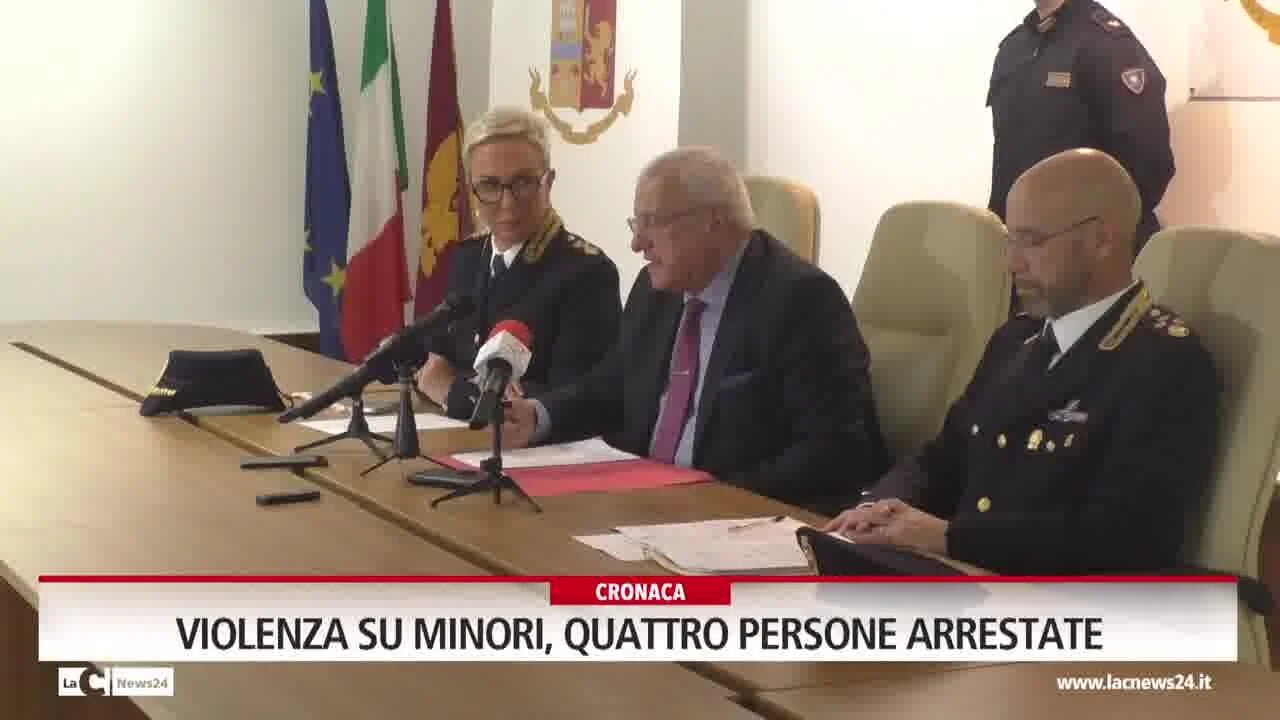 Violenza su minori, quattro persone arrestate