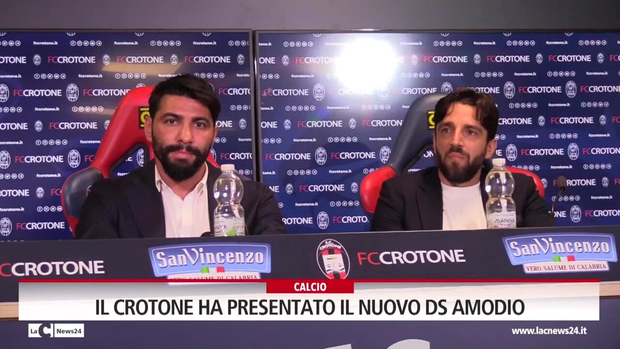 Il Crotone ha presentato il nuovo ds Amodio