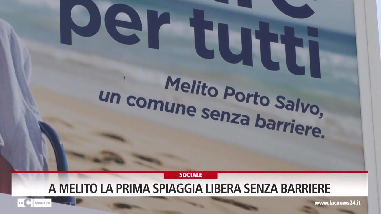 A Melito la prima spiaggia libera senza barriere