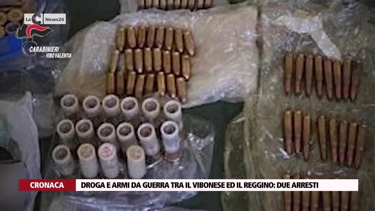Droga e armi da guerra tra il Vibonese ed il Reggino: due arresti