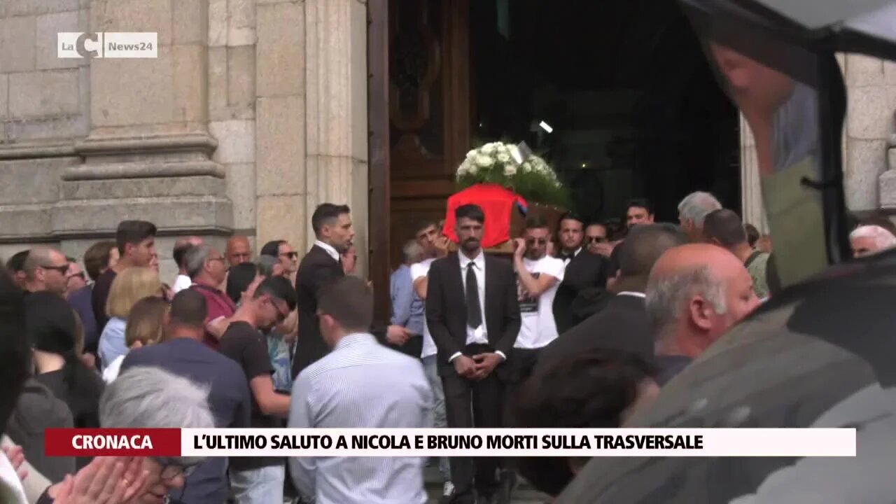 L’ultimo saluto a Nicola e Bruno morti sulla trasversale