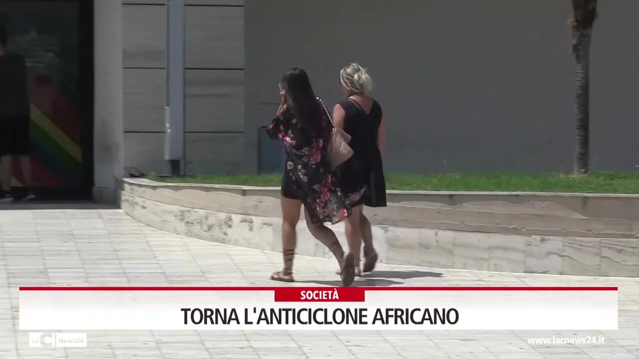 Torna l'anticiclone africano