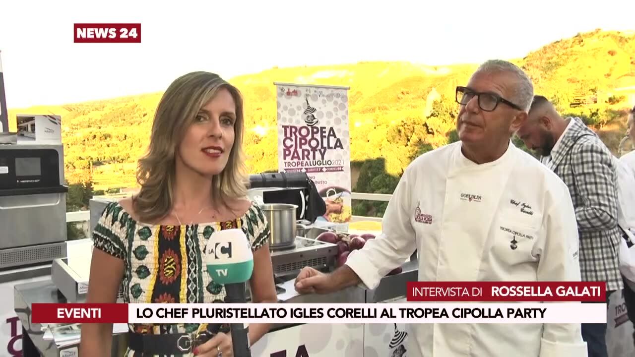 Lo chef pluristellato Igles Corelli al Tropea Cipolla Party