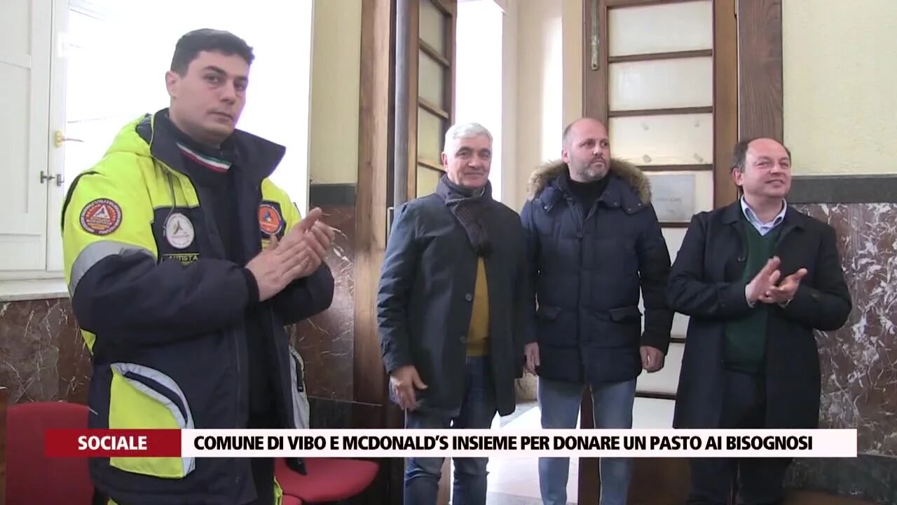Comune di Vibo e Mcdonald’s insieme per donare un pasto ai bisognosi