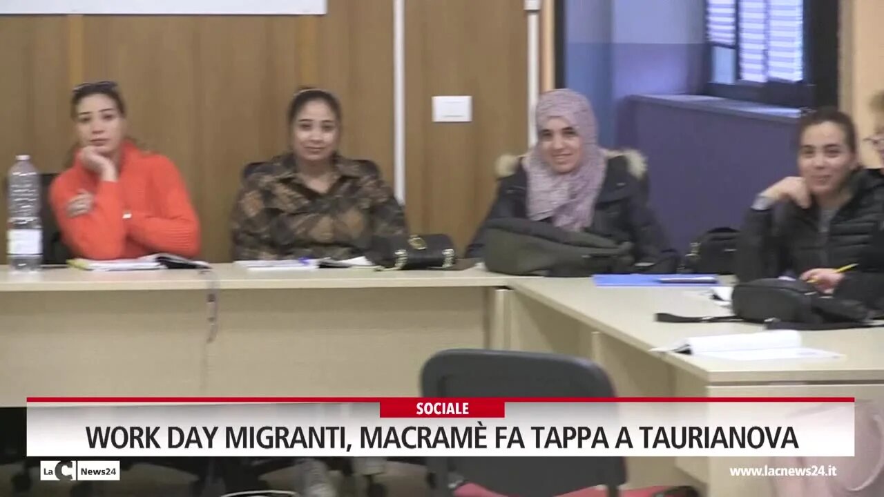 Work Day migranti, Macramè fa tappa a Taurianova