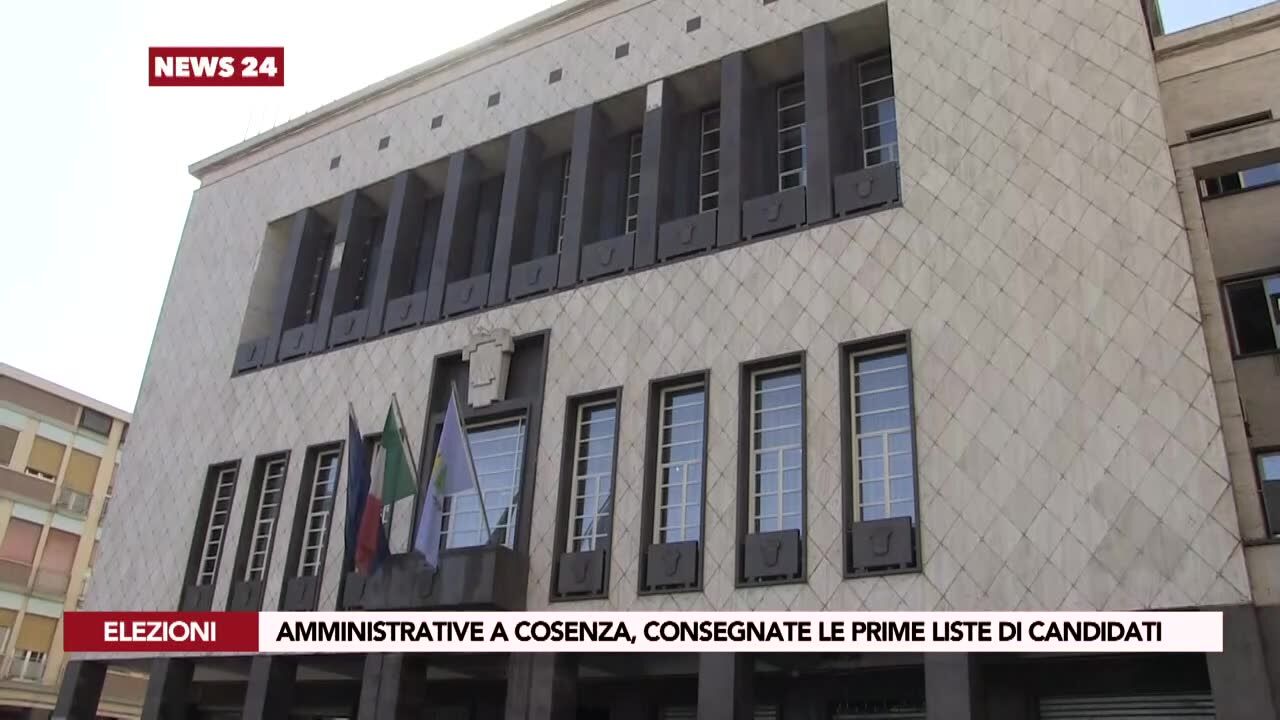 Amministrative a Cosenza, consegnate le prime liste di candidati