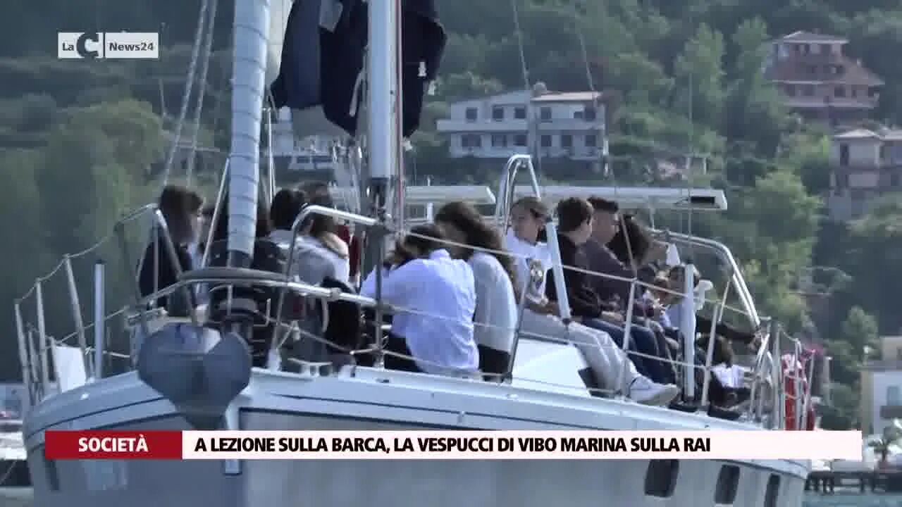 A lezione sulla barca, la Vespucci di Vibo Marina sulla Rai