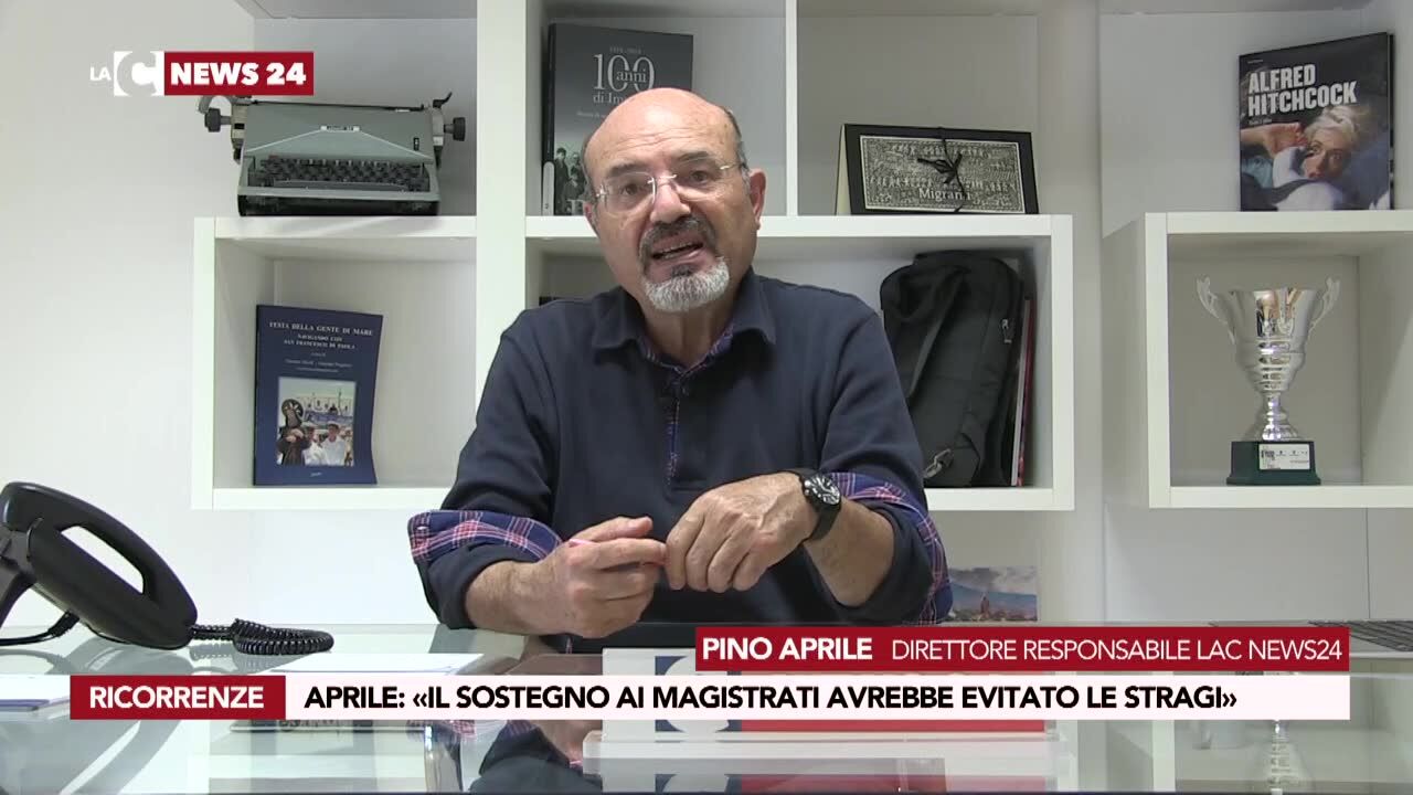 Aprile: «Il sostegno ai magistrati avrebbe evitato le stragi»