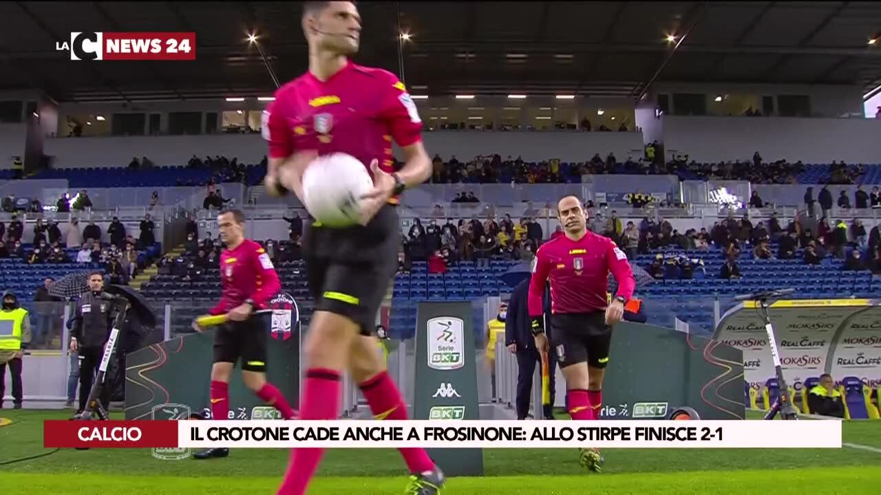 Il Crotone cade anche a Frosinone: allo Stirpe finisce 2-1