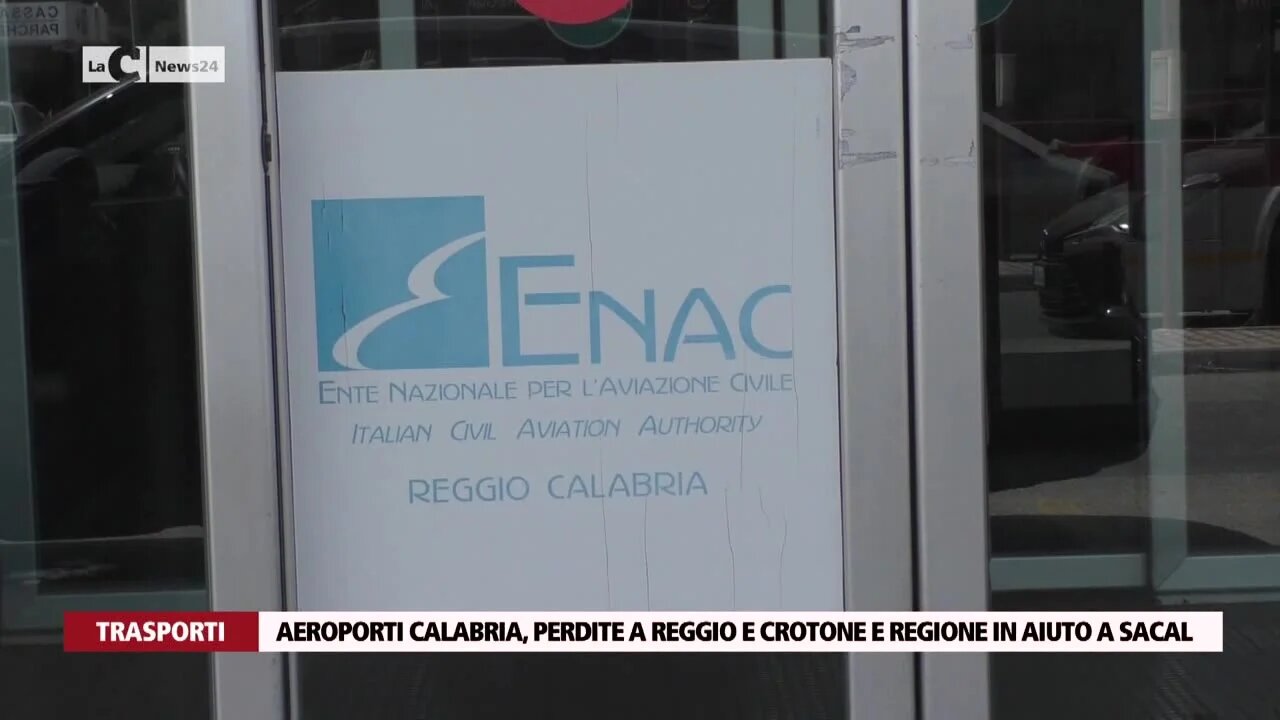 Aeroporti Calabria, perdite a Reggio e Crotone e regione in aiuto a Sacal