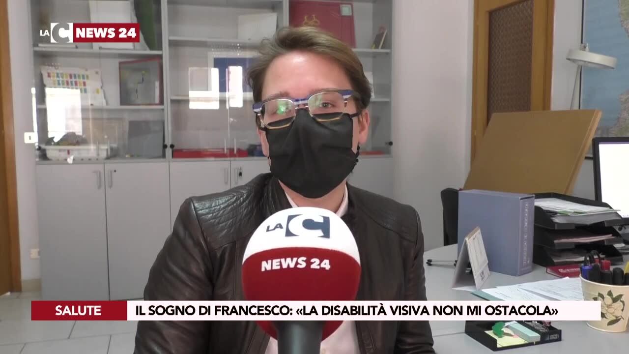 Il sogno di Francesco: «La disabilità visiva non mi ostacola»