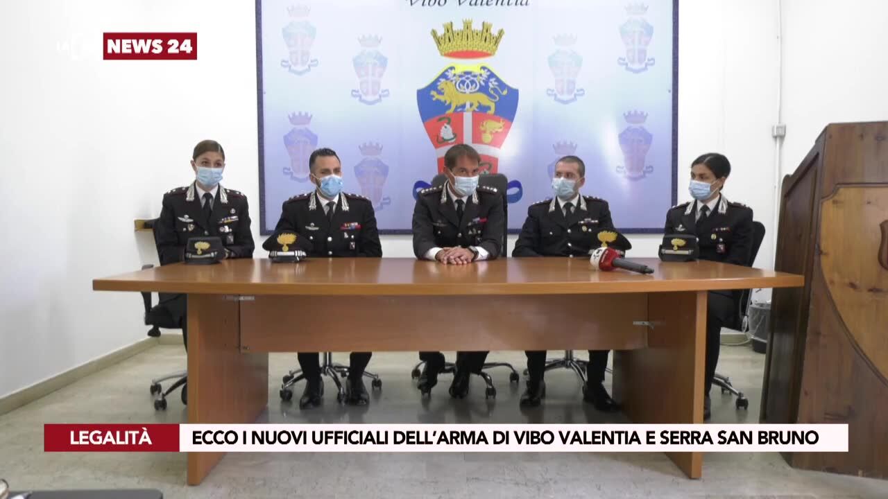 Ecco i nuovi ufficiali dell’arma di Vibo Valentia e Serra San Bruno