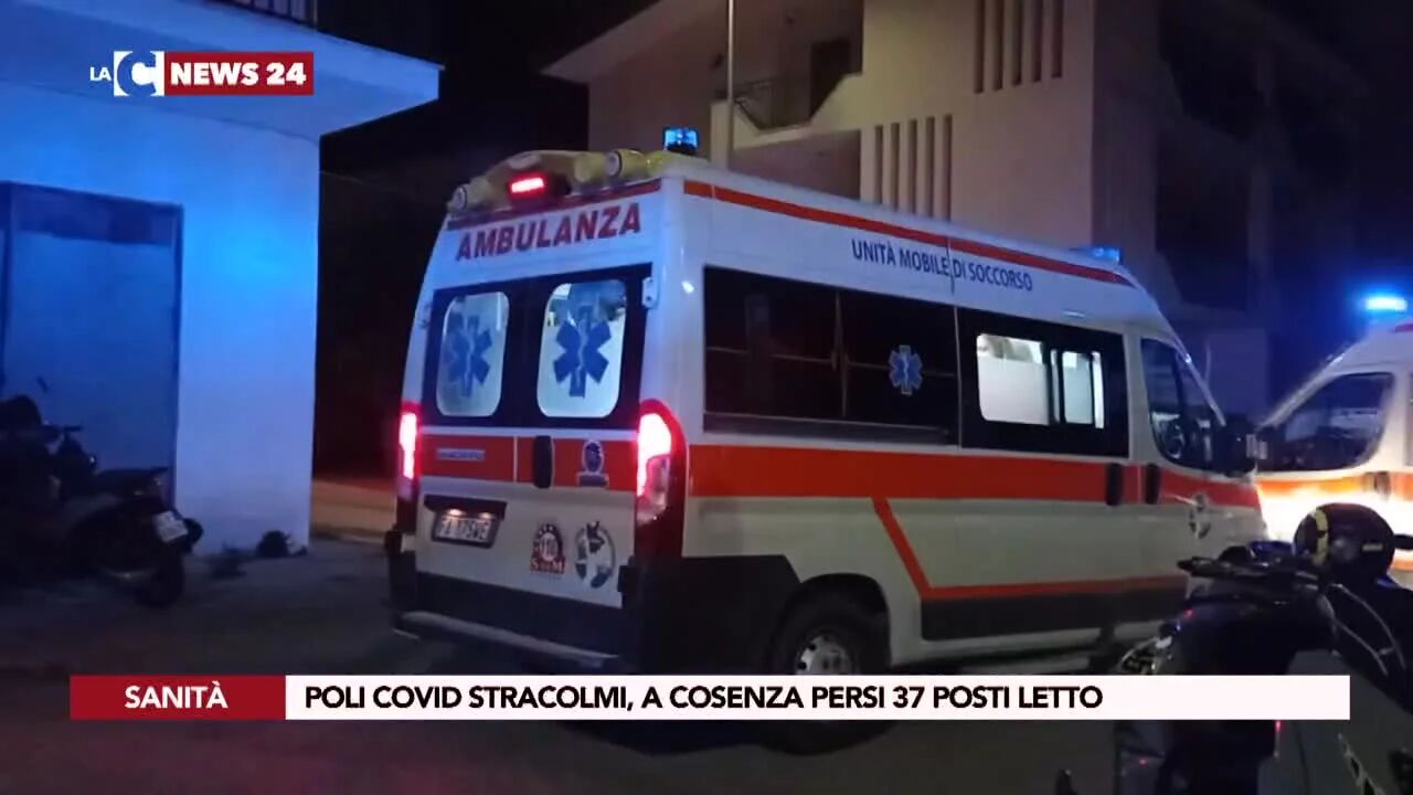 Poli covid stracolmi, a Cosenza persi 37 posti letto
