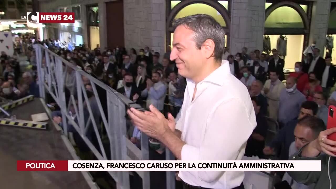 Cosenza, Francesco Caruso per la continuità amministrativa