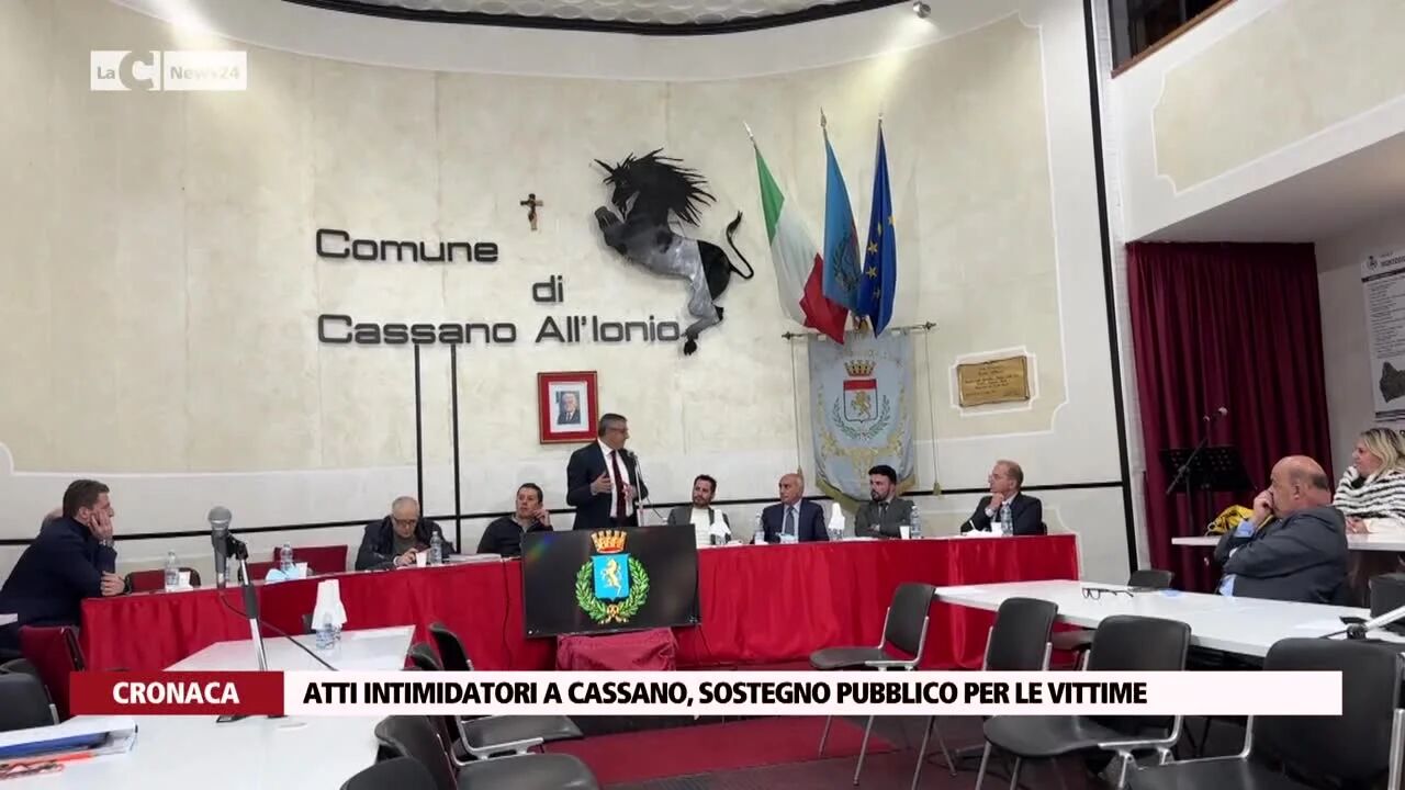 Atti intimidatori a Cassano, sostegno pubblico per le vittime